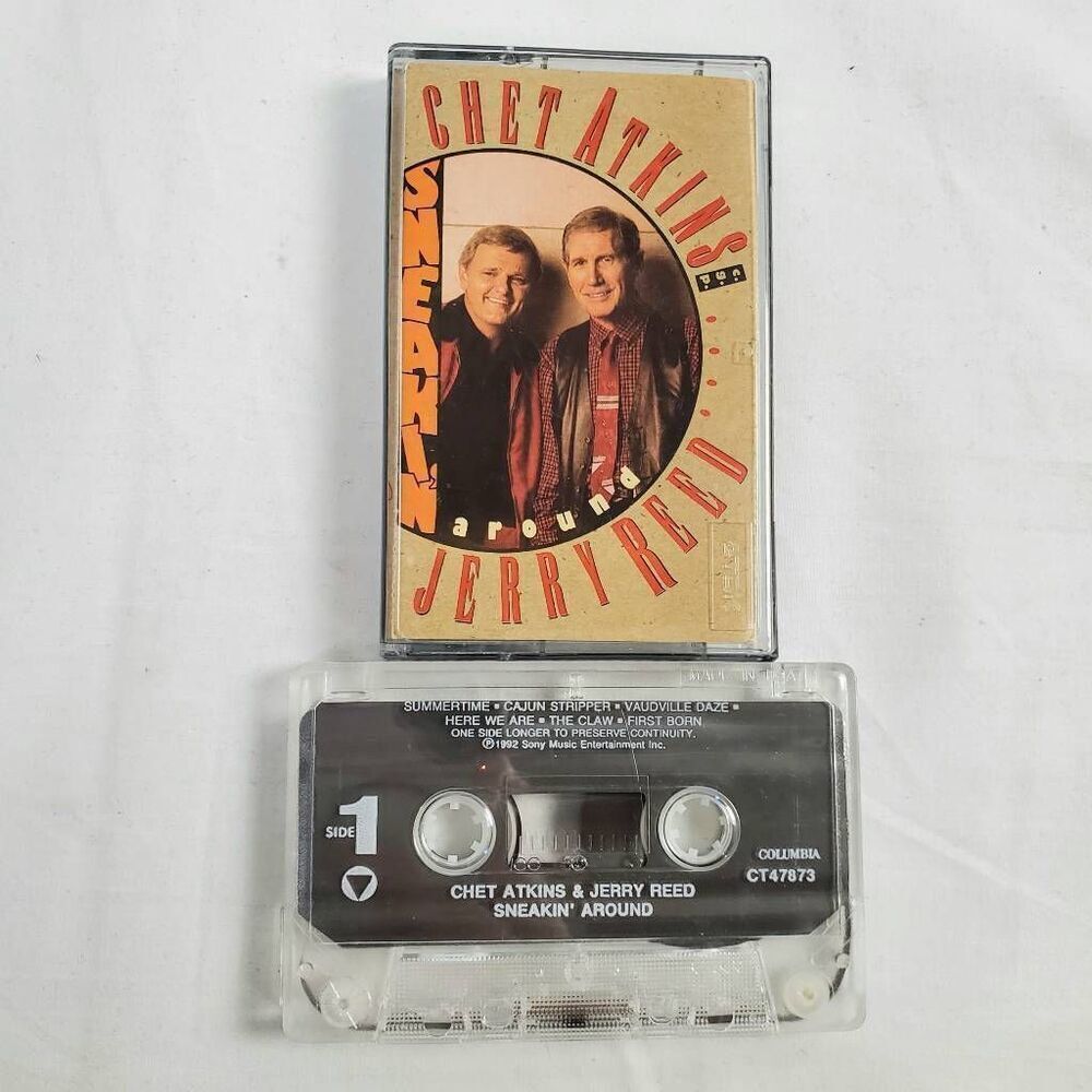 Chet Atkins & Jerry Reed – Sneakin’ Around Cassette Album 1992 Columbia Records